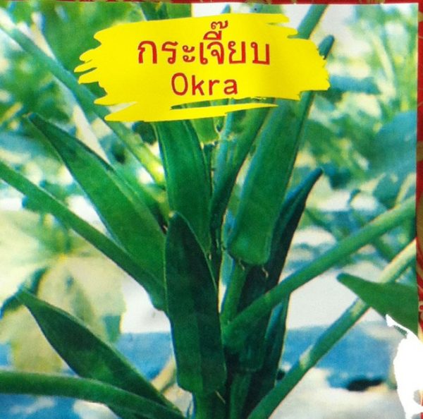 Okra red and green